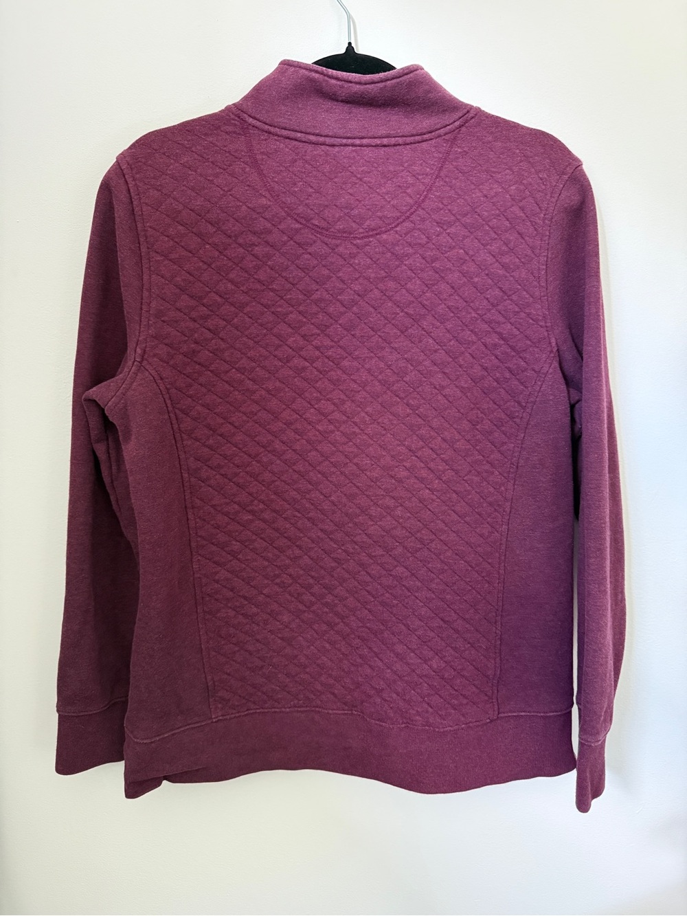 L.L. Bean Quilted Sweatshirt 1/4 Zip Pullover Long Sleeve - Picture 4 of 4